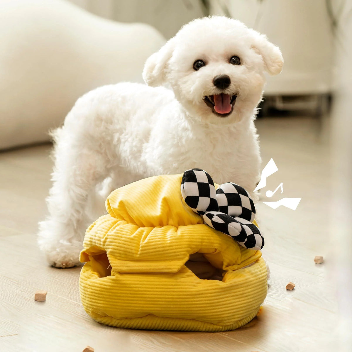 Honey Bee Comb Pet Food Leakage Hiding Toy