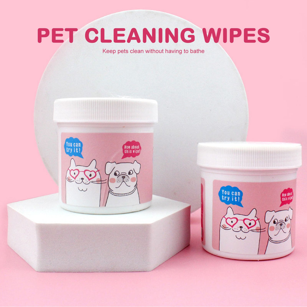 120 Pcs Non-Woven Pet Eye Cleaning Wipes