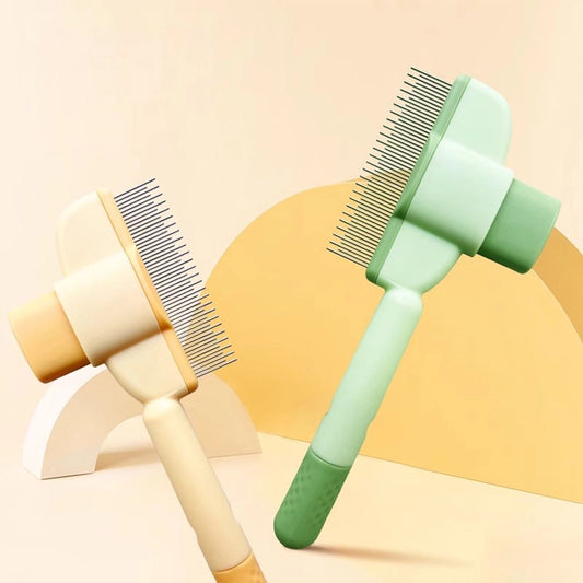 Professional Cat Pet Needled Comb With Release Button