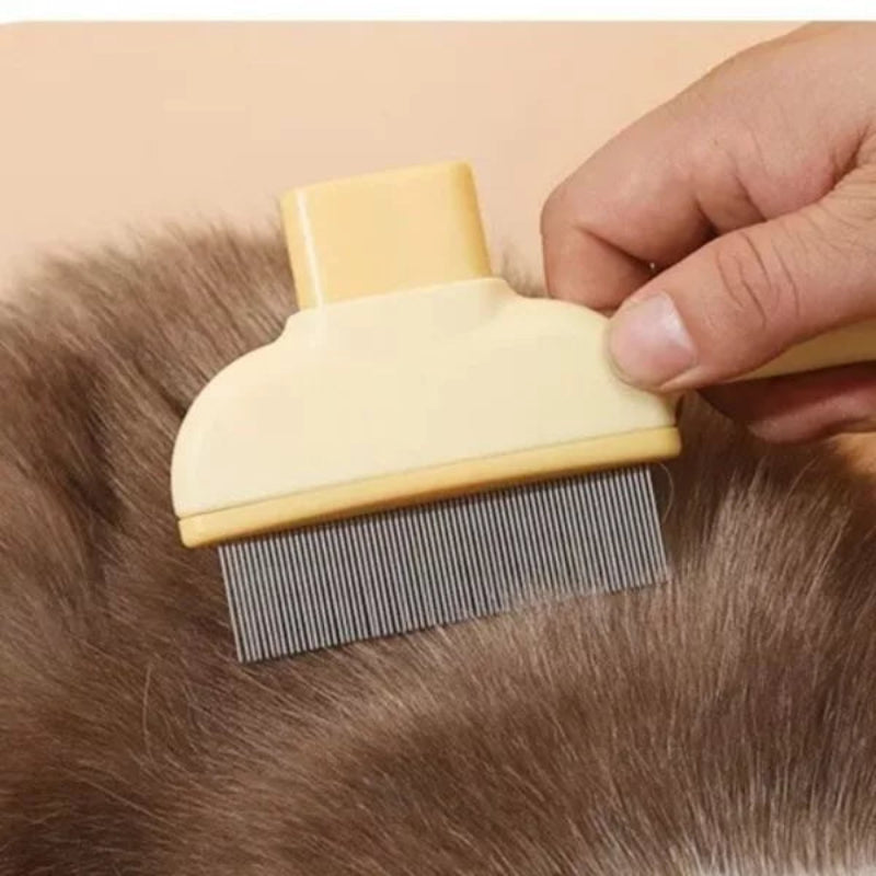 Professional Cat Pet Needled Comb With Release Button