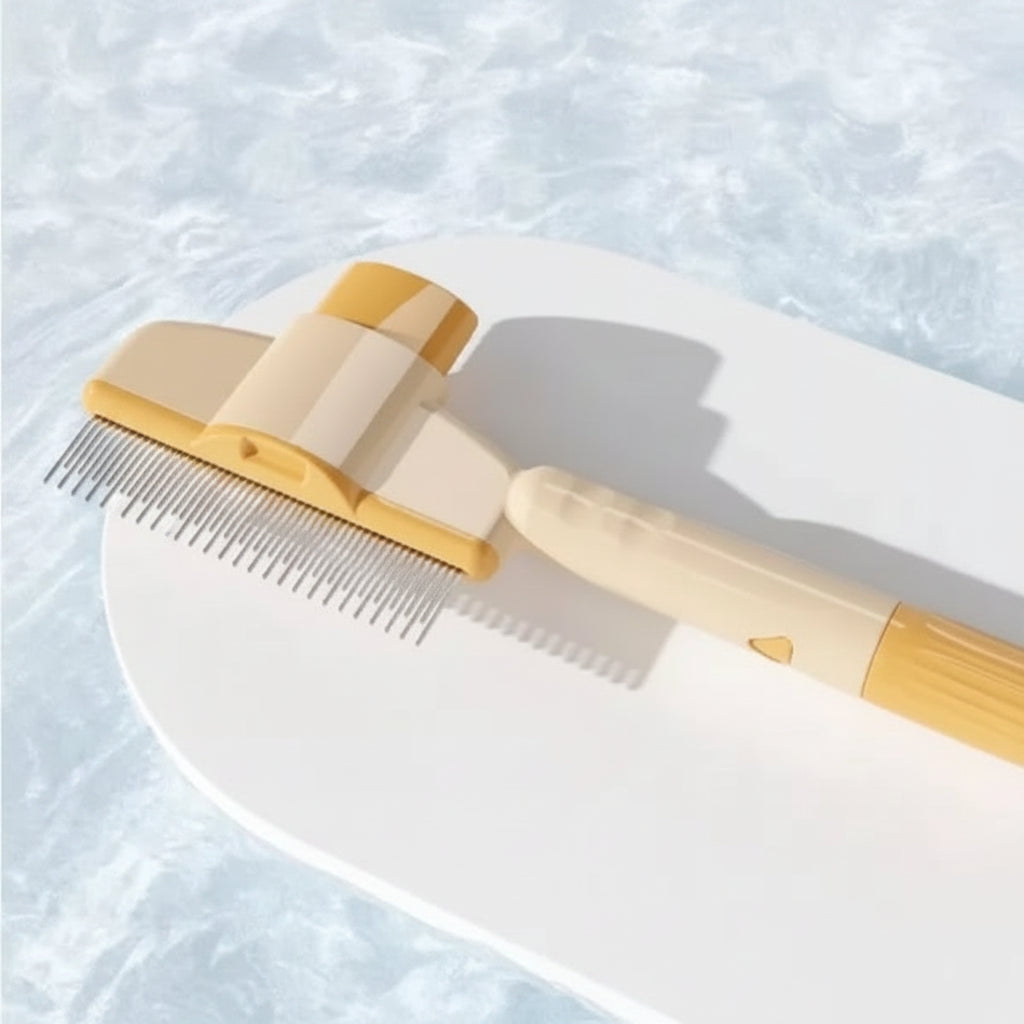 Professional Cat Pet Needled Comb With Release Button