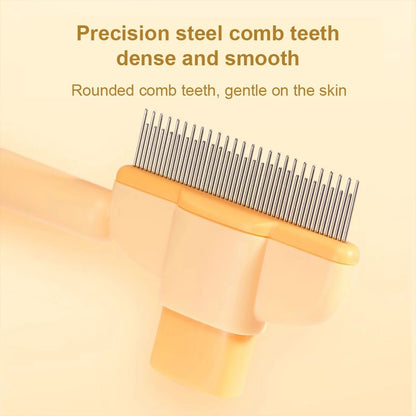 Professional Cat Pet Needled Comb With Release Button