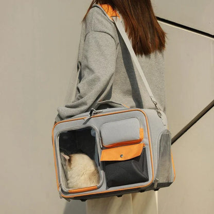 Anti-stress Pet Going Out Trolley Backpack